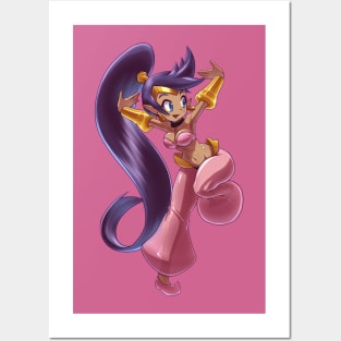 Shantae - pink Posters and Art